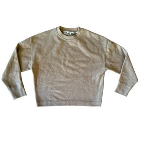 Vince XS Textured Sweatshirt Camel Brown Tan Crewneck Pullover Sweater